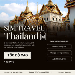 Sim du lịch 4G /5G THÁI LAN_ THAILAND ( TRUEMOVE, AIS, CM LINK...) miễn phí data+ gọi nội địa