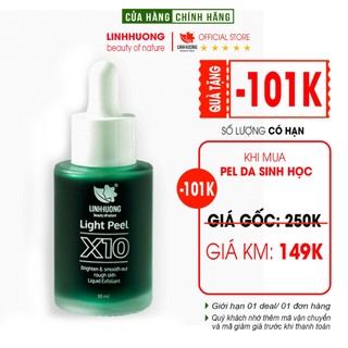 Peel da, thay da sinh học Linh Hương Light Peel X10 làm trắng da, tái tạo làn da mới, thay da tại nhà dung tích 30ml