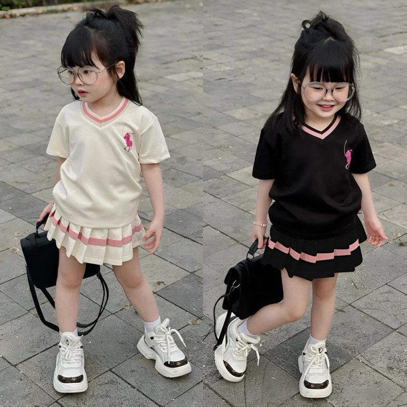 Set áo váy cho bé gái 10-20kg