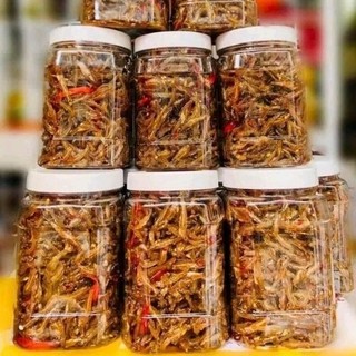 Cá cơm rim tỏi ớt 500gr thơm ngon chuẩn vị - cá cơm mờm rim