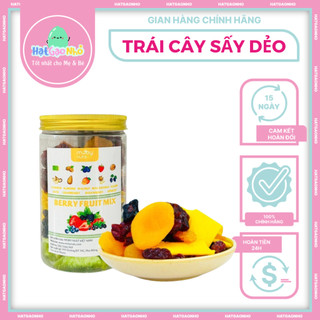 Trái cây sấy dẻo không đường MobyNuts Mix Fruits 5 loại gồm mơ, xoài sấy, nho khô, việt quất, dâu tây - Hạt Gạo Nhỏ