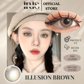 Kính áp tròng cao cấp IRIS ILLUSION Brown Lens | Có độ cận từ 0 - 6 độ