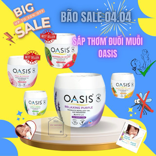Sáp thơm đuổi muỗi OASIS Hương Lavender 180gr chất lượng Thái Lan cao cấp gel relaxing purple