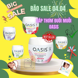 Sáp thơm đuổi muỗi OASIS Hương Hoa Hồng 180gr chất lượng Thái Lan cao cấp mosquito repellent gel Pink Blossom