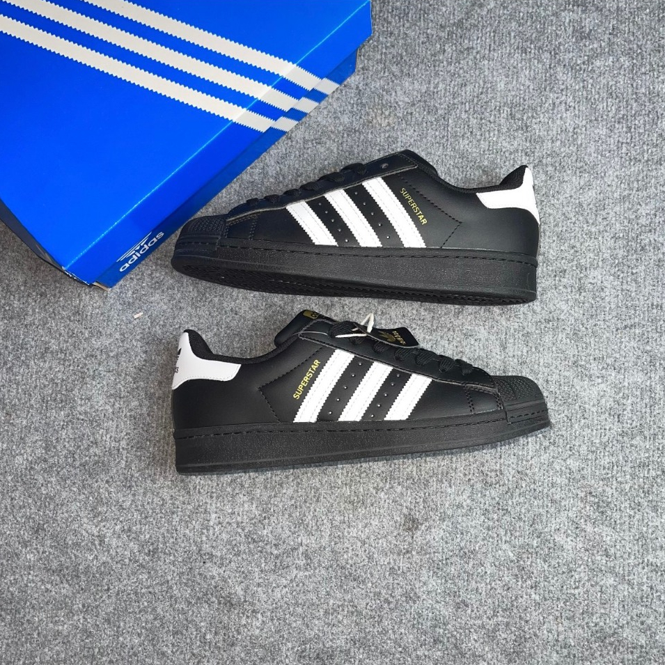 [PiPiSnkr] Giày Sneaker Superstar Sò Core Black White LikeAuth