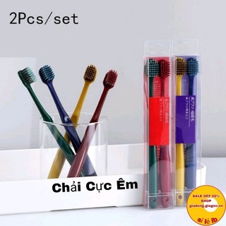 KH03.Bàn Chải Lông Mềm Than Tre Hoạt Tính Kháng Khuẩn (Sét 2 Cái ).