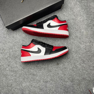 Giày sneaker jd 1 low bred toe nguyên bản sc