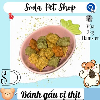 Bánh gấu vị thịt cho hamster/thú cưng nhỏ