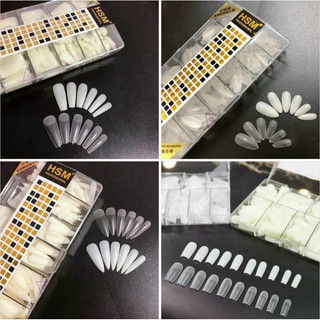 Móng úp hsm nhám sẵn, hộp 500 móng đủ size phom nhọn , fomr nhọn - ann933233