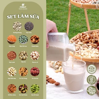 Set hạt nấu sữa phù hợp cho mẹ bầu, ăn kiêng, sữa hạt dinh dưỡng