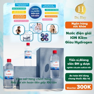 Nước Ion Kiềm, Nước Khoáng Kiềm Cao Cấp Đẹp Da PH9+ DRHUY - Dung tích 500ml ( Thùng 24 Chai )