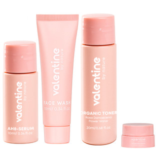 Mini set 4 chăm sóc da Valentine: Kem dưỡng + Serum AH8 + Sữa rửa mặt + Toner chăm sóc da mềm mượt, sáng hồng