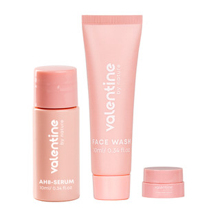 Mini set chăm sóc da Valentine: Combo Serum AH8 + Sữa rửa mặt + Kem dưỡng chăm sóc da mềm mượt, sáng hồng