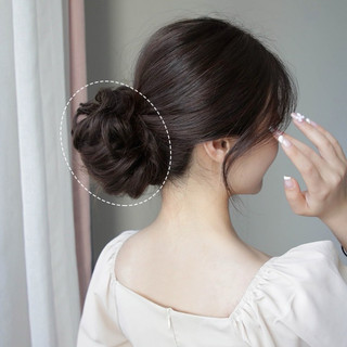 [HÀNG ĐẸP GIÁ TỐT] TÓC GIẢ BÚI CỘT XOĂN DẠNG CỘT DÀY DẶN TIỂU THƯ