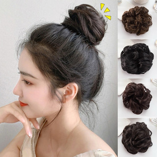 Tóc giả búi cột xoăn dạng cột dày dặn tiểu thư