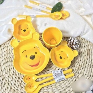 Bát - Thìa ăn dặm Thái Lan hình gấu Pooh cho bé yêu