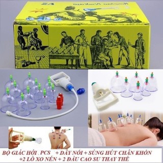 Bộ giác hơi hút chân không 12 ly không dùng lửa