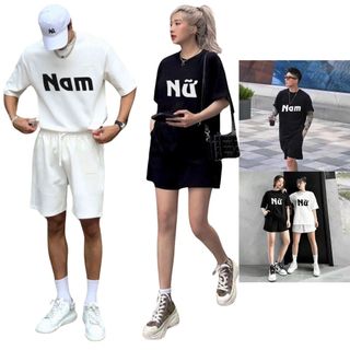 Áo thun unisex basic in chữ nam-nữ localbrand áo phông form rộng cotton 250gsm 2 chiều