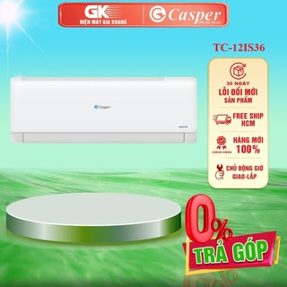 TC-12IS36 - MIỄN PHÍ CÔNG LẮP ĐẶT - Máy Lạnh Casper inverter 1.5HP TC-12IS36 - Công suất làm lạnh Turbo