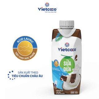 Sữa dừa socola uht vietcoco - hộp 330ml