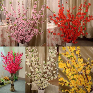 Cành đào, cành mai giả dài 100cm trang trí tết siêu đẹp