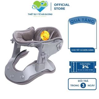 Đai hơi kéo dãn cột sống cổ C03. Công nghệ sưởi ấm hồng ngoại kết hợp kéo dãn, cố định giúp giảm đau cổ vai gáy hiệu quả