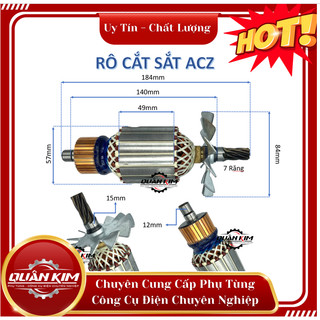 Rotor/ruột máy cắt sắt ACZ 83501 tặng kèm chổi than tương ứng