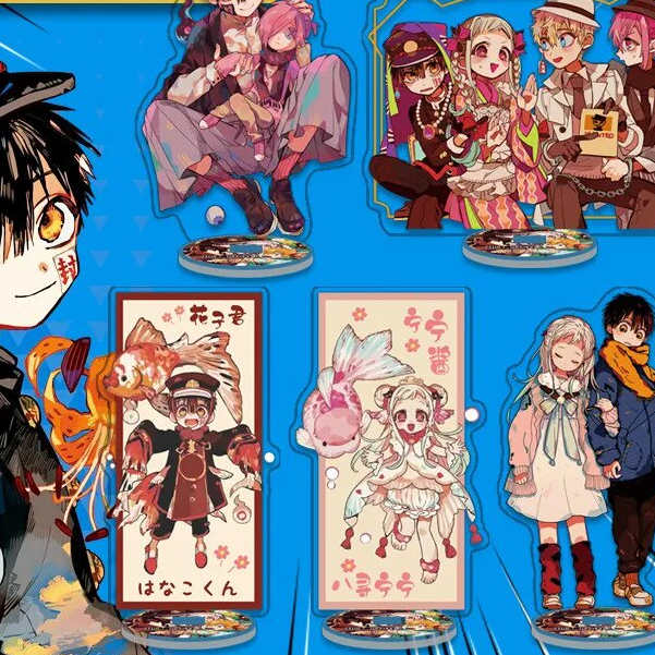 Mô hình Standee zAnime Toilet-bound Yashiro Hanako-kun Nene Amane Minamoto Hanako Phụ kiện trang trí