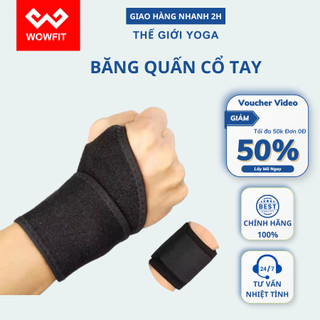 Băng quấn cổ tay WOWFIT- Hỗ trợ bảo vệ khớp cổ tay khi tập yoga, gym