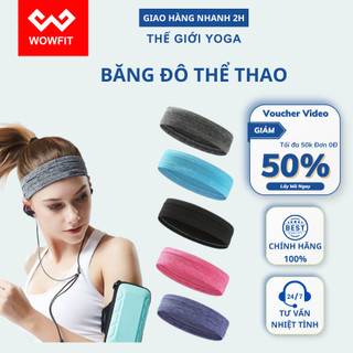 Băng đô thể thao WOWFIT, headband băng trán tập gym, thể thao cho nam, nữ chặn mô hồi