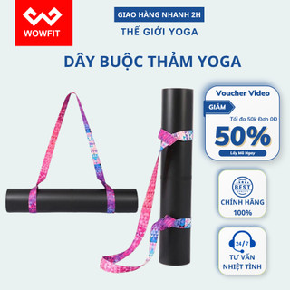 Dây buộc thảm yoga WOWFIT cao cấp, dùng làm dây tập yoga
