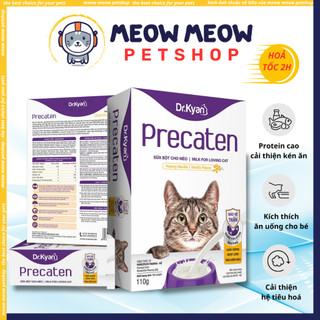 Sữa cho mèo precaten hộp 110gr. sữa bột cho mèo dr.kyan precaten.