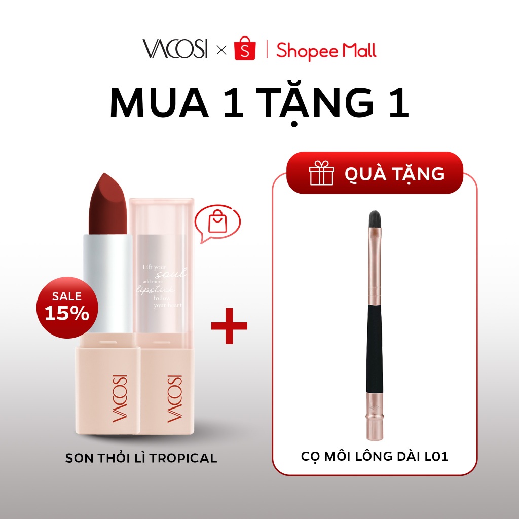 Son thỏi lì VACOSI Tropical Matte Lipstick