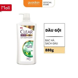Dầu Gội Đầu Clear Sạch Gàu, Bạc Hà Mát Lạnh Nuôi Dưỡng Da Đầu Chai 880g/630g( tặng quà)
