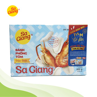 Sa giang - bánh phồng tôm đặc biệt 200g - bao bì mới