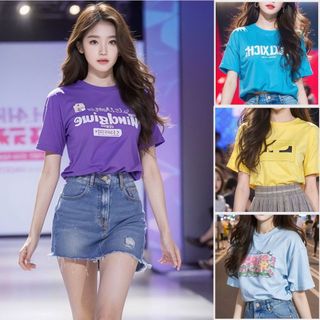 Áo thun nữ, áo phông nữ in hình form vừa NHIỀU MÀU, vải cotton 100% dầy mịn, chất mát mềm đẹp, có bigsize