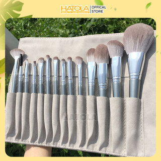 Bộ cọ trang điểm 14 món cọ trang điểm KÈM TÚI CAO CẤP cọ trang điểm cao cấp lông mịn HATOLA