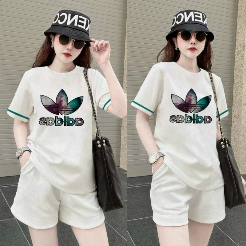 SET SHORT COTTON THÊU LOGO CAO CẤP