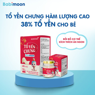 Tổ Yến Chưng Babimoon cho bé 38% tổ yến giúp tăng cường đề kháng, kích thích ăn ngon (Hộp 4 Hũ x 75ml)