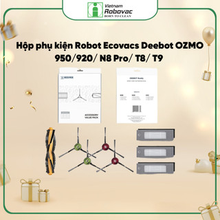 Hộp phụ kiện Robot Ecovacs Deebot OZMO 950/920/ N8 Pro/ T8 T5./ T9 - Hàng Chính Hãng