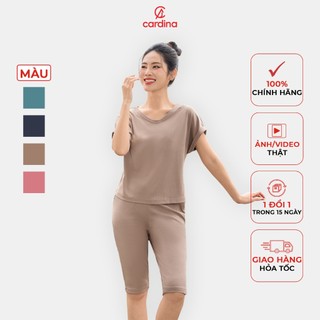 Đồ bộ nữ CARDINA chất liệu tăm lạnh tạo cảm giác mát mẻ thiết kế đơn giản nhẹ nhàng trẻ trung 4BFL02