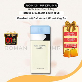 Nước hoa nữ d.g light blue hương bưởi thơm mát trẻ trung hiện đại tươi mát