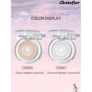CHEERFLOR Phấn Bắt Sáng Highlighter Star Moon Series nổi bật Tự nhiên Nude Giá rẻ Highlight Powder Shiny Light