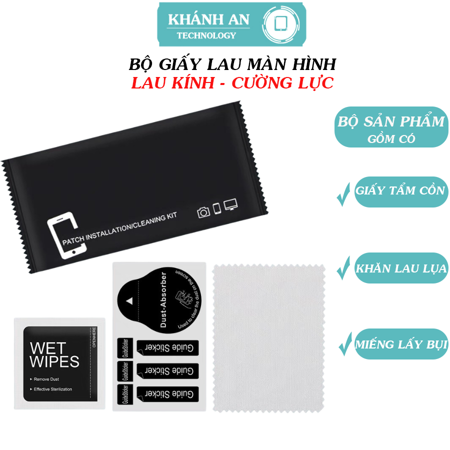 Giấy Lấy Bụi Cường Lực, Lấy Bụi Điện Thoại, Lấy Bụi Màn Hình | Combo 3 chi tiết