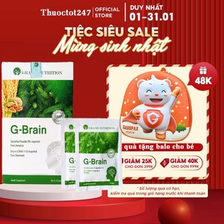  ✅ {Chính hãng} Cốm sữa tảo non G-Brain 👍 Freeship  ❤️ - Hỗ trợ bổ sung DHA các Vitamin hỗ trợ phát triển não bộ cho tr 