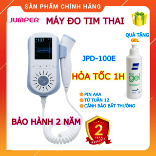   HOẢTỐC-1H Máy đo tim thai cá nhân tại nhà JUMPER JPD-100E cảnh báo bất thường Màn hình LCD - Chính hãng Gia Hưng Group 