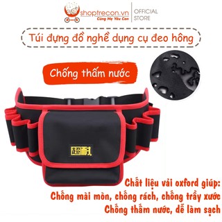 Đai đồ nghề đeo hông vải oxford cao cấp chống trầy chống thấm chống rách