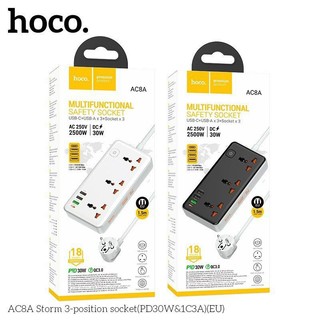 Ổ Cắm Điện Đa Năng Hoco 3 USB sạc nhanh 30w , Có Chức Năng Chống Giật An Toàn