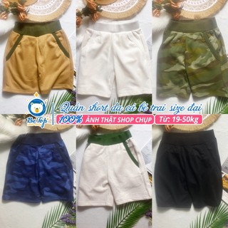 Quần short bé trai size đại 19-50kg chất da cá siêu đẹp ảnh thật
