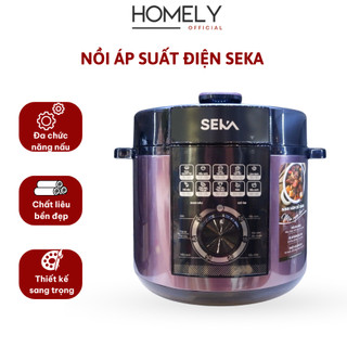 Nồi áp suất điện đa năng SEKA SK5858 dung tích 6L công suất 1000W, lòng nồi chống dính cao cấp